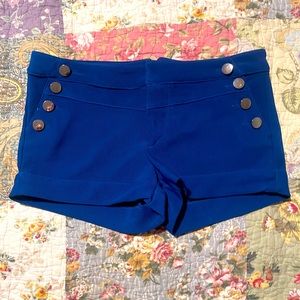 Red Clover bright blue size small dress shorts